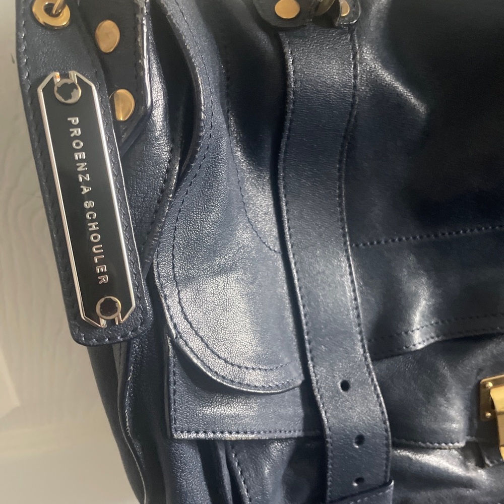 Proenza Schouler large navy blue ps1 handbag - Picture 3 of 16